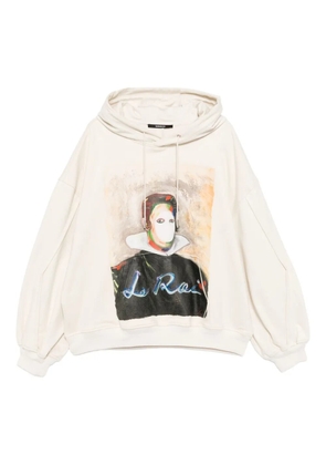 SONGZIO Retrato Painted hoodie - Neutrals