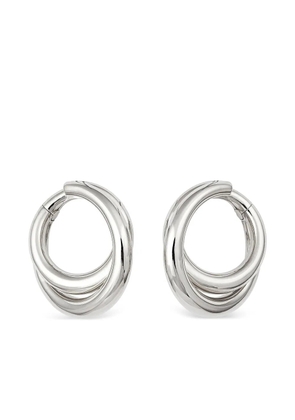 Engelbert 18K white gold Infinity Loop earrings - Silver