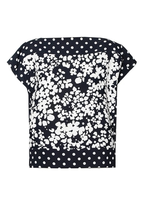 Carolina Herrera Vintage floral-print blouse - Blue