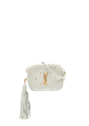 Saint Laurent Pre-Owned 2019 Nappa Monogram Star Print Blogger Bag crossbody bag - White