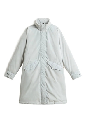 Woolrich Cloud stand-collar belted coat - Blue