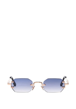 John Dalia Amaru rimless geometric-frame sunglasses - Gold