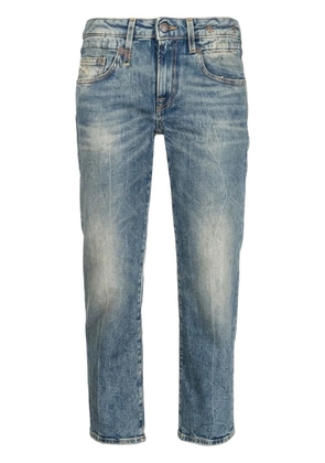 R13 faded cropped jeans - Blue