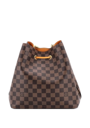 Louis Vuitton Pre-Owned NeoNoe Handbag Damier with Leather MM bucket bag - Brown