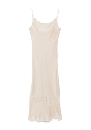 Carine Gilson Calais-Caudry slip dress - Neutrals