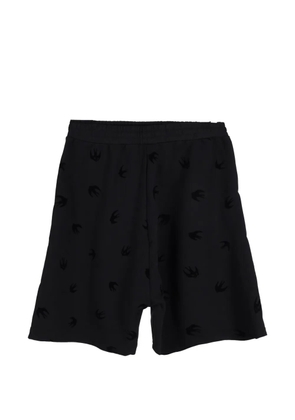 Alexander McQueen Pre-Owned Mini swallow cotton shorts - Black