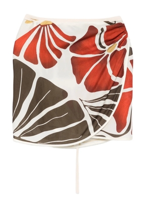 SIR. Julietta floral print skirt - Neutrals