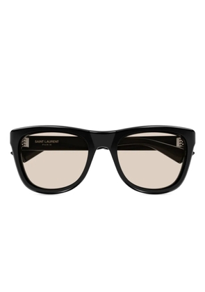 Saint Laurent Eyewear logo-print sunglasses - Black