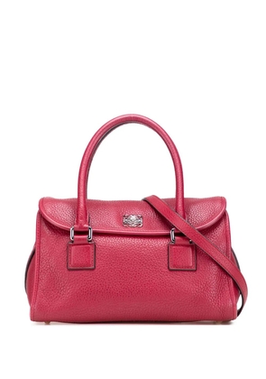 Loewe Pre-Owned 2010 Leather Alamo 28 satchel - Red