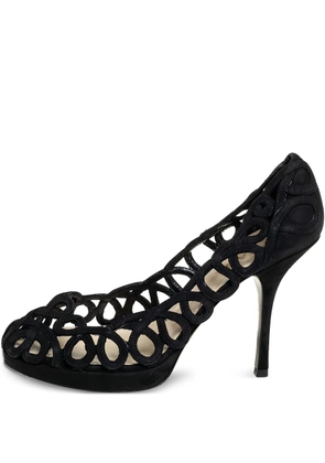 Prada Pre-Owned 110mm leather pumps - Black