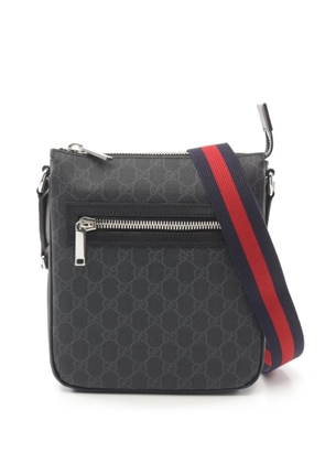 Gucci Pre-Owned 20's small GG messenger bag - Black
