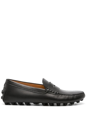 Tod's penny-slot leather loafers - Black