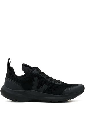 Rick Owens logo-detail sneakers - Black
