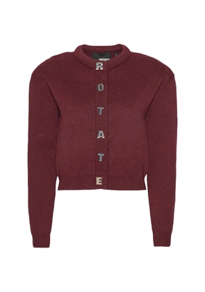 ROTATE BIRGER CHRISTENSEN logo-detail cardigan - Red