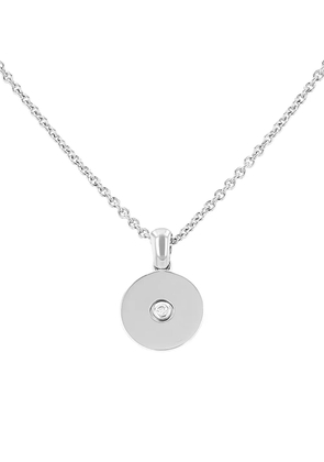 Cartier 2000s 18K white gold diamond pendant necklace - Silver