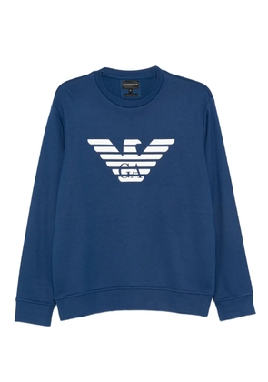 Emporio Armani eagle-logo sweatshirt - Blue