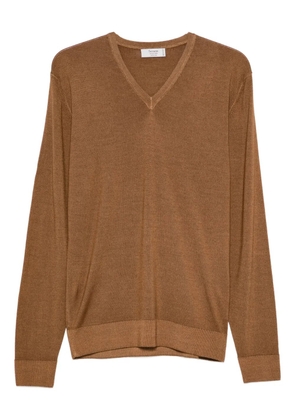 Ferrante v neck sweater - Brown