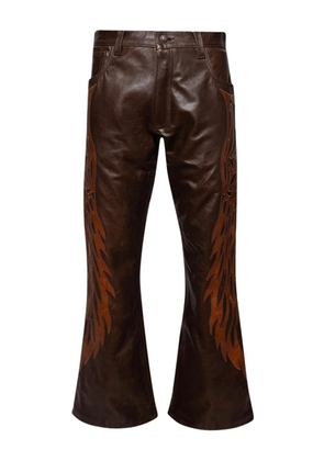 EARTHLING VIP leather trousers - Brown
