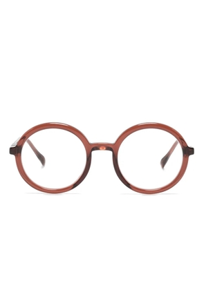 Mykita Teema round-frame glasses - Brown