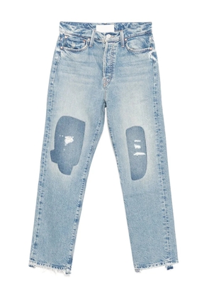 MOTHER high-waisted hiker hover chew jeans - Blue
