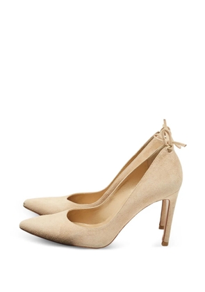 Stuart Weitzman pointed-toe suede pumps - Neutrals