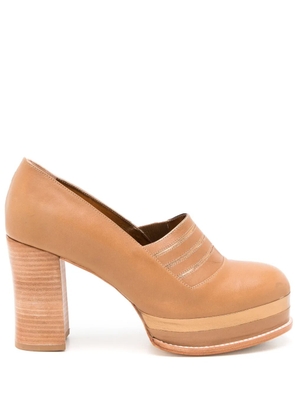 Sarah Chofakian 95mm Mapelli pumps - Brown