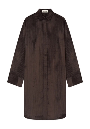 AERON corduroy midi shirt dress - Brown