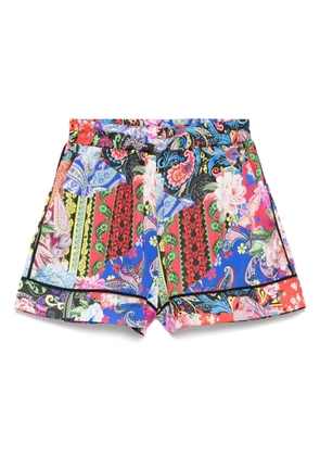 NISSA printed shorts - Red