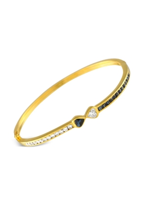 Mouawad 18K yellow gold sapphire and diamond bracelet