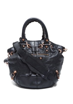 Balenciaga Pre-Owned 2010-2020 Pompon leather tote bag - Black