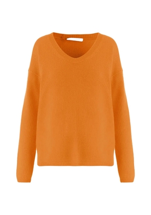 Allude V-neck sweater - Orange