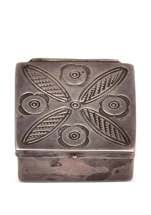 Fortela floral-engraved box - Silver