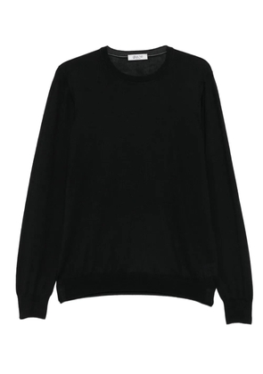 GIUUNO crew-neck panelled sweater - Black
