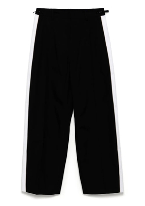 CROQUIS side-stripe trousers - Black