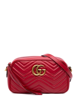 Gucci Pre-Owned 2000-2015 Small GG Marmont Matelasse Leather crossbody bag - Red