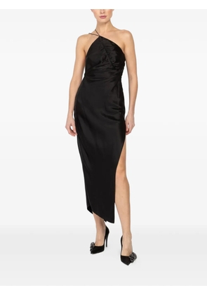 The Sei Leaf asymmetric strappy dress - Black