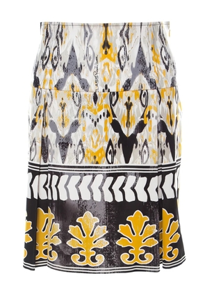 Roberto Cavalli Vintage 2024 ikat-print skirt - White