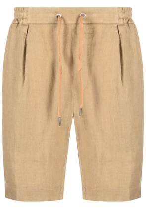 Ralph Lauren Purple Label drawstring-fastening linen shorts - Brown