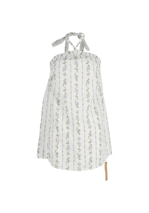Reformation mini printed dress - White