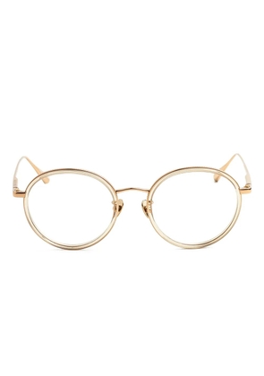 Linda Farrow round-frame glasses - Gold