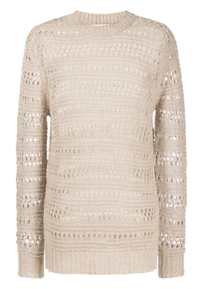 Private Stock The Horatio open-knit jumper - Neutrals