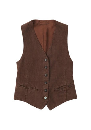 Fortela Debby button single-breasted vest - Brown