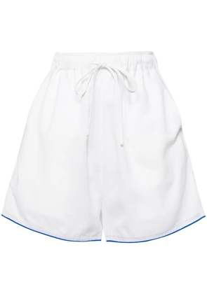 Bambah Hibiscus linen shorts - White