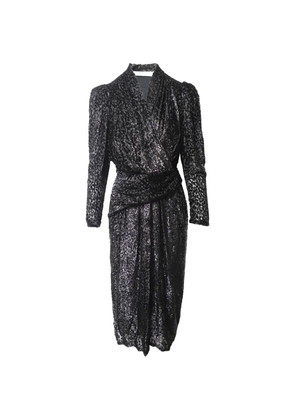 IRO Xonina draped midi dress - Black