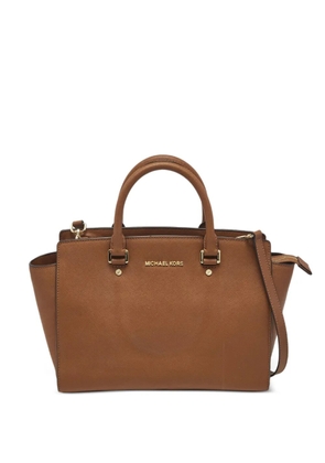 Michael Michael Kors leather satchel bag - Brown