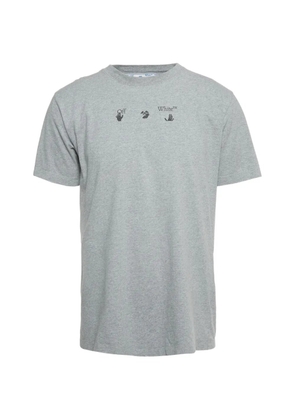 Off-White Pre-Owned logo-print T-shirt - Grey