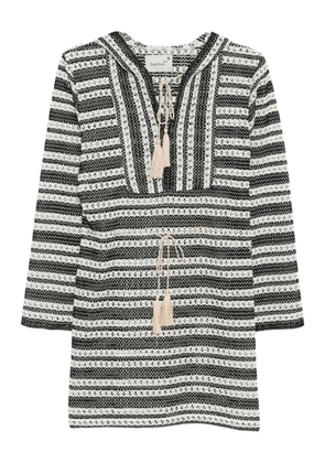 Bambah crochet hooded dress - Black