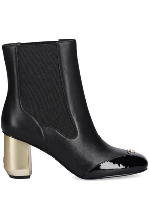 LIU JO 75mm logo-appliqué ankle boots - Black