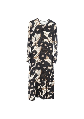 Rachel Comey printed long-sleeve midi dress - Black