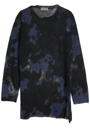 Yohji Yamamoto front-slit jumper - Black